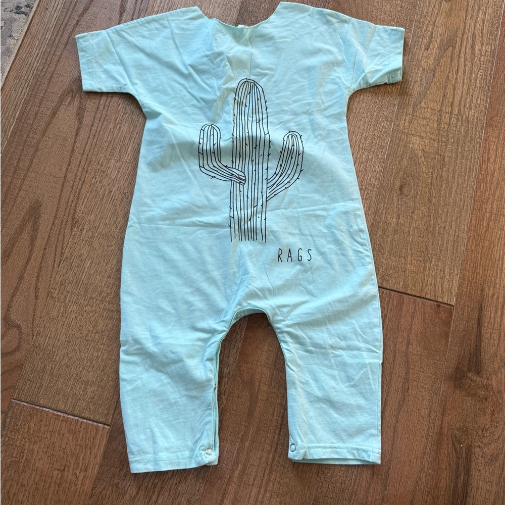RAGS Kids Cactus Print Bodysuit - Blue